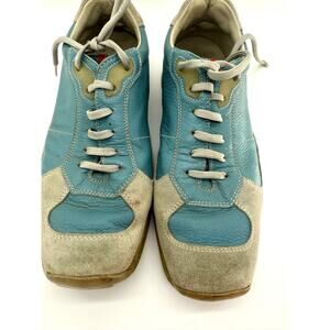 Prada Sport Leather and Suede Colorblock Sneakers-size